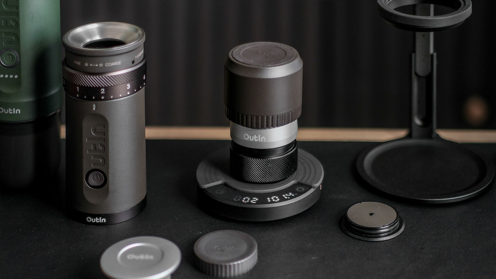Outin: Mobile Kaffeemühlen mit präzisem Mahlgrad-Einstellen. Genießen Sie frischen Kaffee in Perfektion – jederzeit und überall