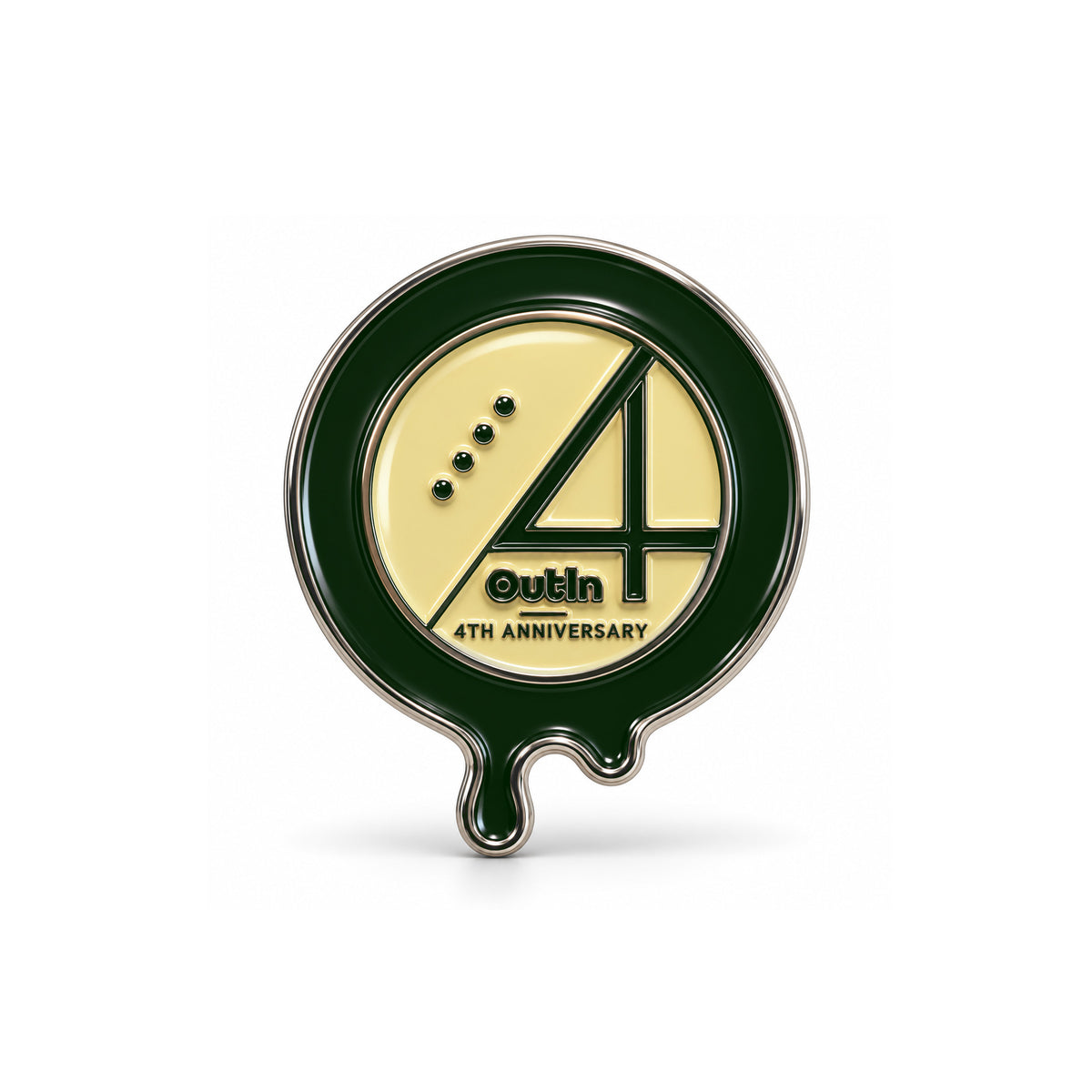 OutIn 4. Jubiläum Pin