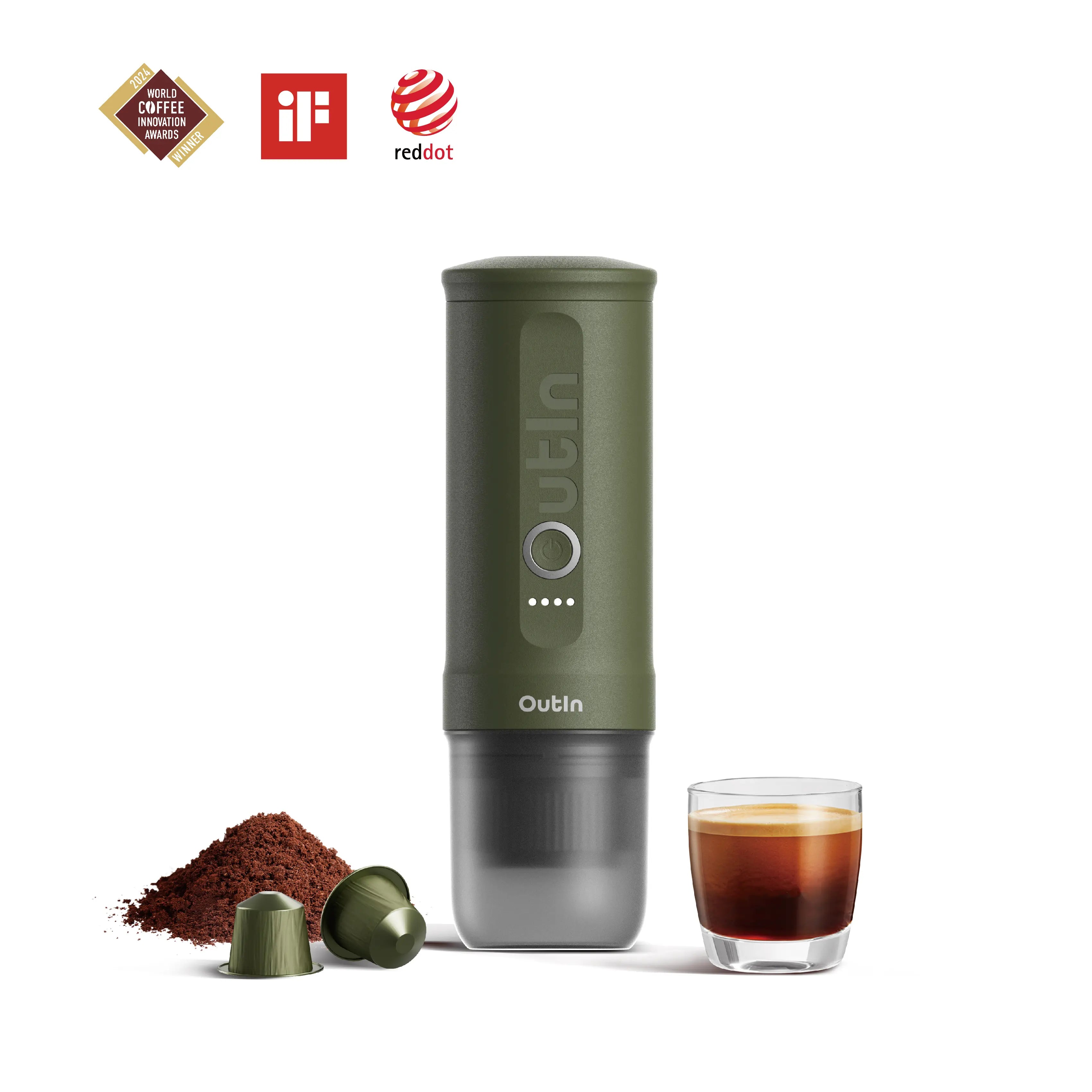 Nano Tragbare Espressomaschine (Waldgrün)