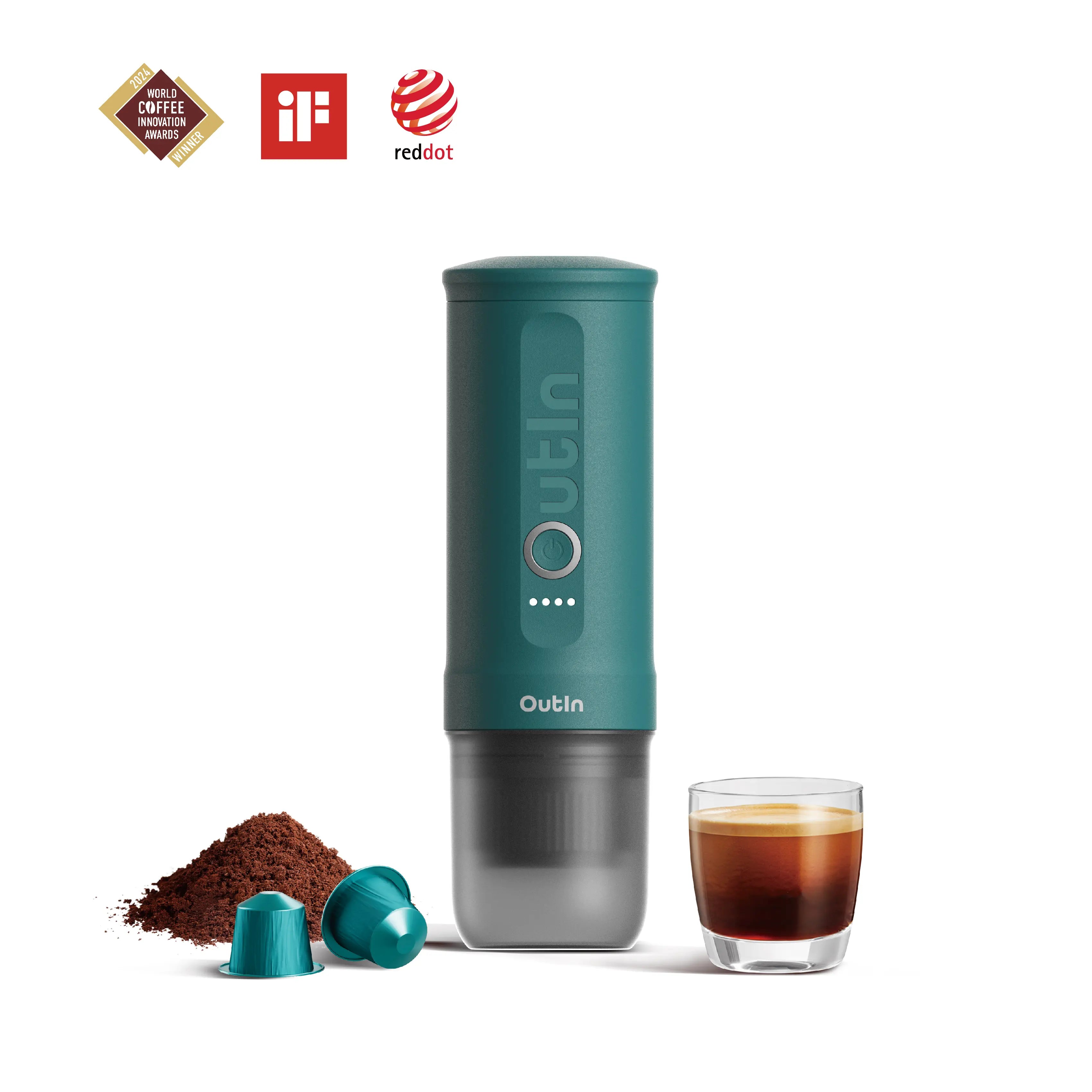 Nano Tragbare Espressomaschine (Blaugrün)