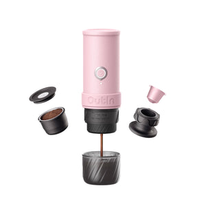 OutIn Mino Tragbare Elektrische Espressomaschine (Rose Clay) X BCRF