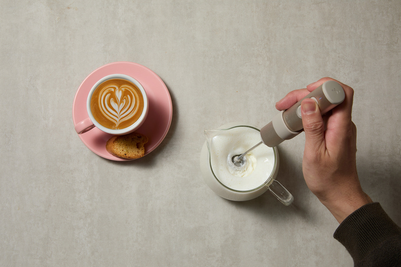Patentiertes Aufschäumsystem für Microfoam in Barista-Qualität