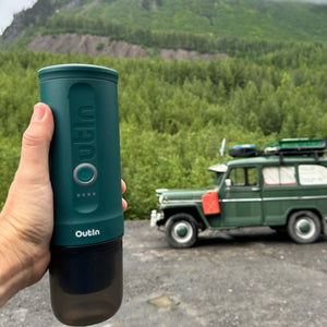 Nano Tragbare Espressomaschine (Blaugrün)