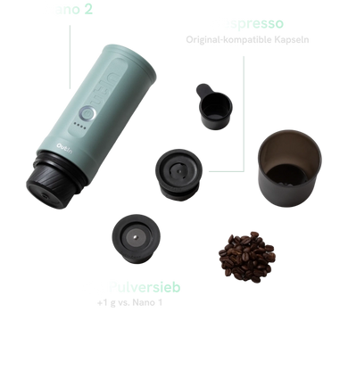 Kaffeepulver oder Kapseln. Du hast die Wahl.