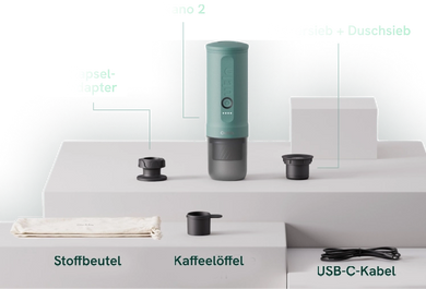 Komplettes Espresso-Set. Bereit für unterwegs.