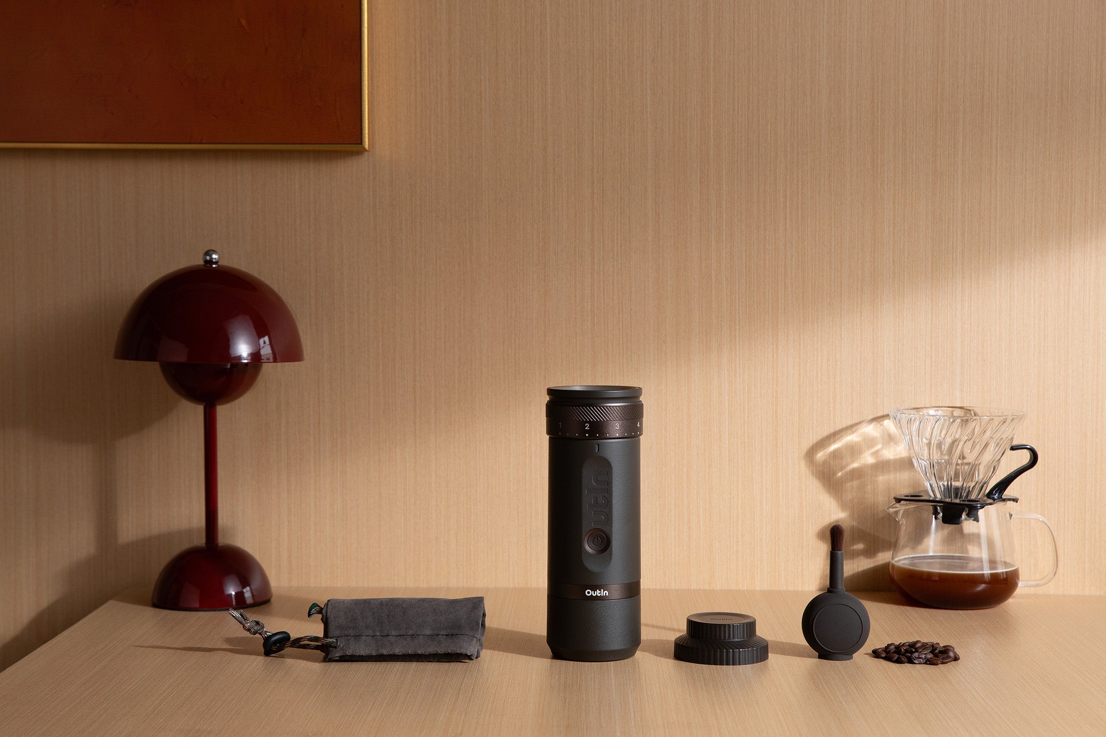 OutIn Fino Tragbare Elektrische Kaffeemühle
