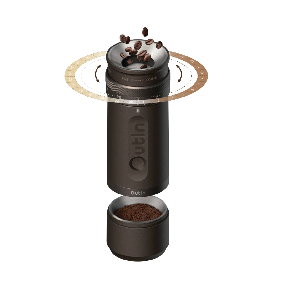 OutIn Fino Tragbare Elektrische Kaffeemühle